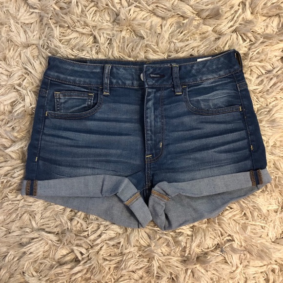 American Eagle Cuffed Denim Shorts - Picture 1 of 1